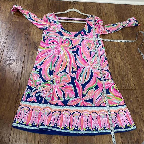 Lilly Pulitzer Emma Dress in Banana Flambe’ Size Small open back - Picture 7 of 10